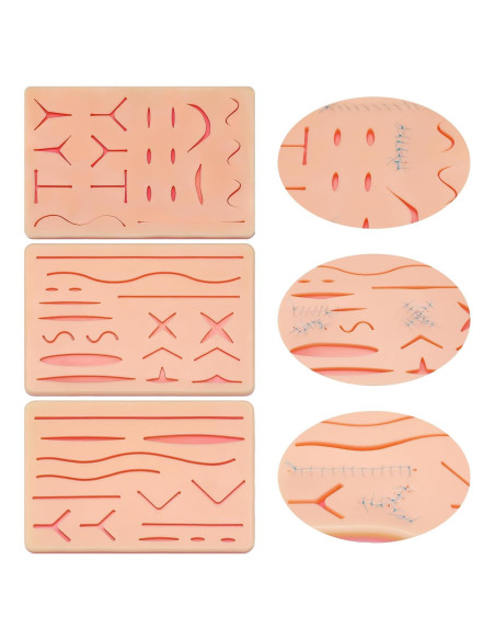 Kit de Práctica de Sutura 3 Piezas ZongHan - Almohadillas Reutilizables