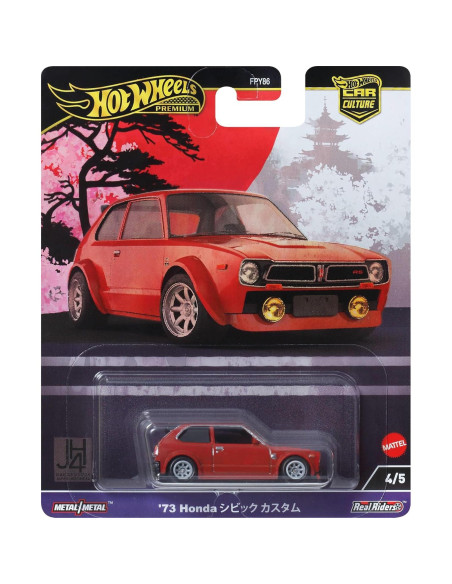 Hot Wheels Premium Coche Coleccionable '73 Honda Civic 1:64