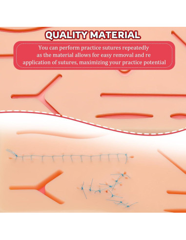 Kit de Práctica de Sutura 3 Piezas ZongHan - Almohadillas Reutilizables