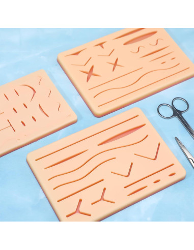 Kit de Práctica de Sutura 3 Piezas ZongHan - Almohadillas Reutilizables