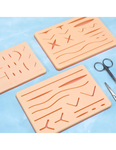 Kit de Práctica de Sutura 3 Piezas ZongHan - Almohadillas Reutilizables