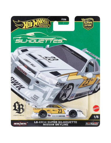 Coche de Juguete Hot Wheels Premium LB-ER34 Nissan Skyline 1:64