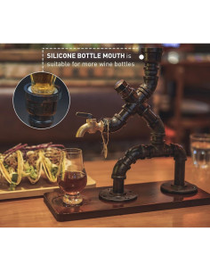 Dispensador de Licor Hecho a Mano Vida Brillante - Estilo Rústico 2