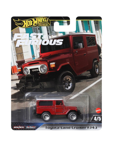 Hot Wheels Coche de Metal Fundido 1:64 Premium Rápido y Furioso