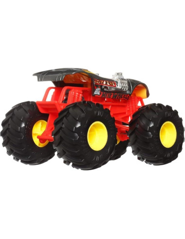 Camión Monstruo Hot Wheels Twin Mill 1:24 Metal Rojo y Negro