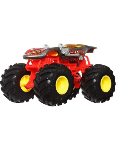 Camión Monstruo Hot Wheels Twin Mill 1:24 Metal Rojo y Negro