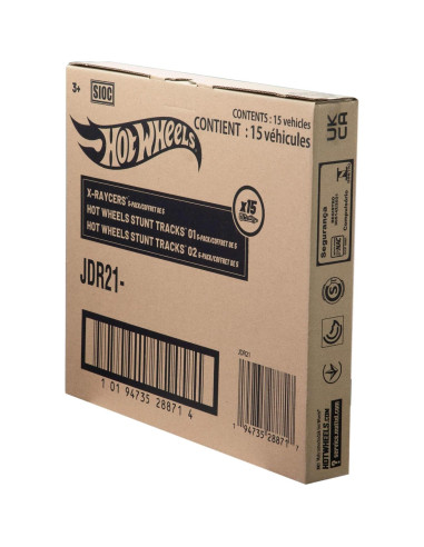 Paquete de 5 coches Hot Wheels a escala 1:64 - 15 vehículos temáticos