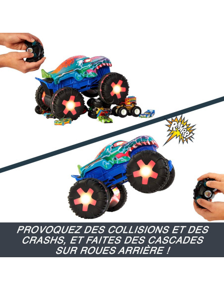 Hot Wheels Monster Trucks Mega-Wrex RC 1:15 con Luces y Sonidos Hot Wheels Monster Trucks Mega-Wrex RC 1:15 con Luces y Sonidos