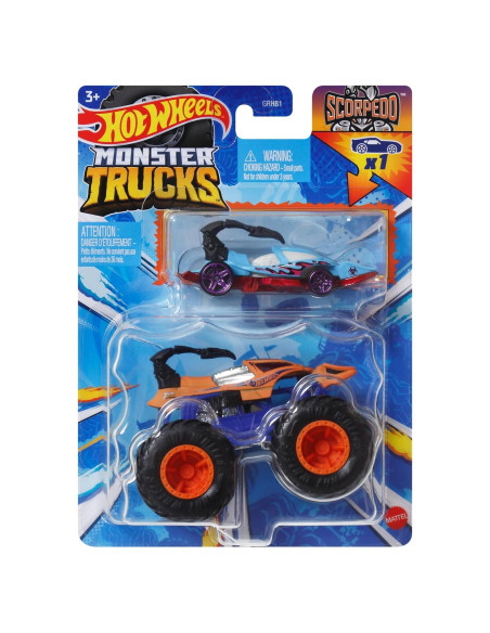 Hot Wheels Monster Trucks 2024 con Vehículo HW - 2 Camiones Hot Wheels Monster Trucks 2024 con Vehículo HW - 2 Camiones