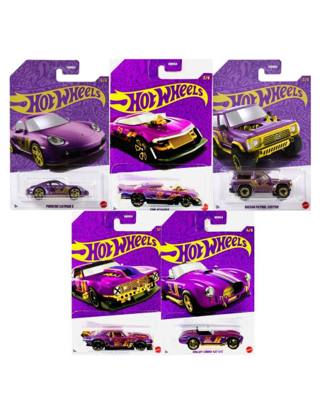Set de 5 Autos Hot Wheels Perla y Cromo 57 Aniversario 1:64 Set de 5 Autos Hot Wheels Perla y Cromo 57 Aniversario 1:64