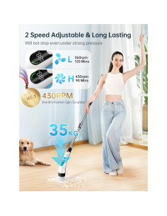 Limpiador Eléctrico de Espín Vaxbree IPX7 8 Cabezas 120 Min 2