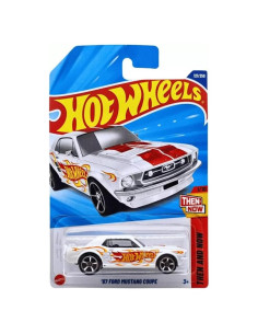 Hot Wheels '67 Ford Mustang Coupe Blanco Escala 1:64