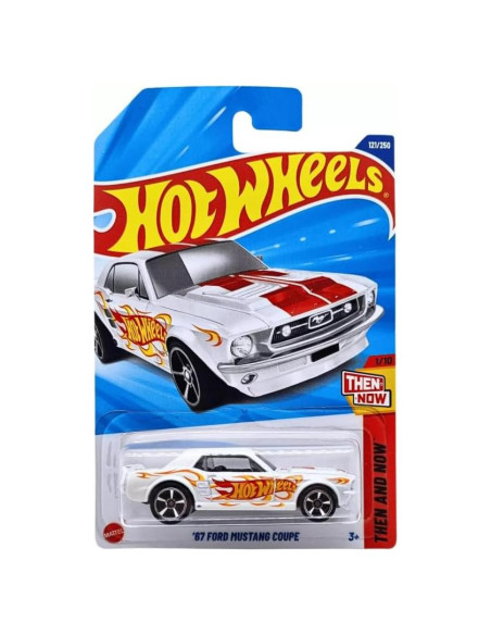 Hot Wheels '67 Ford Mustang Coupe Blanco Escala 1:64