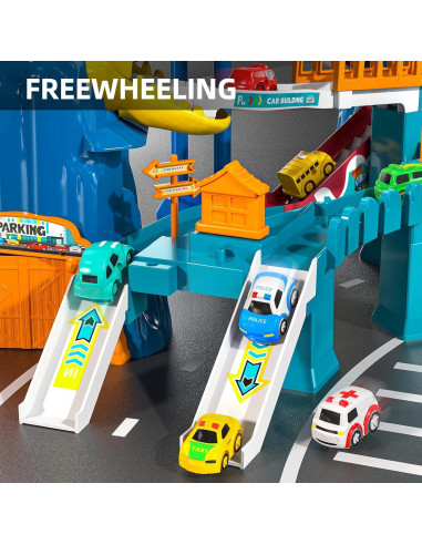 Conjunto de Pista de Carreras de Dinosaurios JUKUDAHU 33x18 cm