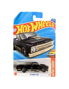 Hot Wheels '67 Chevy C10 Negro - Miniatura 1:64 Coleccionable