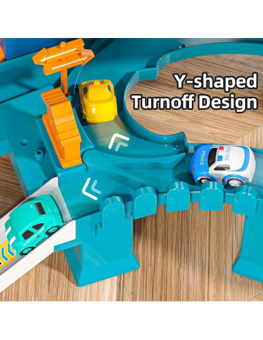 Conjunto de Pista de Carreras de Dinosaurios JUKUDAHU 33x18 cm