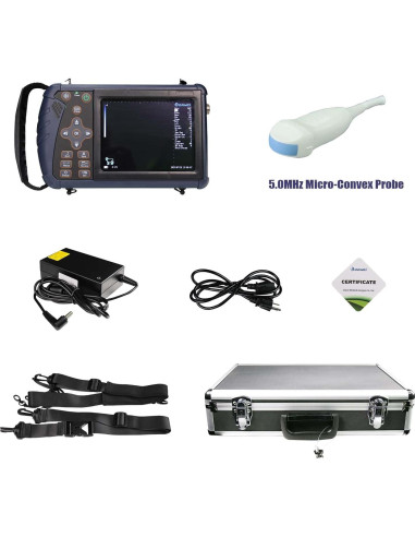 Máquina de Ultrasonido Veterinario DAWEI S1 con Sonda Micro-Cóncava