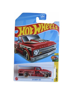 Hot Wheels Chevy C10 1967 Escala 1:64 Rojo Fundido a Presión