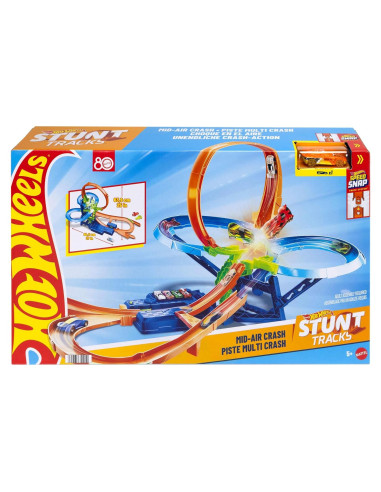 Juego de Pista de Autos Hot Wheels Acrobacias con Impulsor