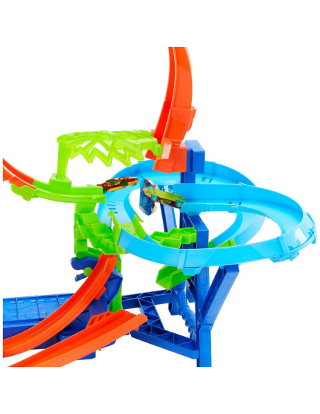 Juego de Pista de Autos Hot Wheels Acrobacias con Impulsor