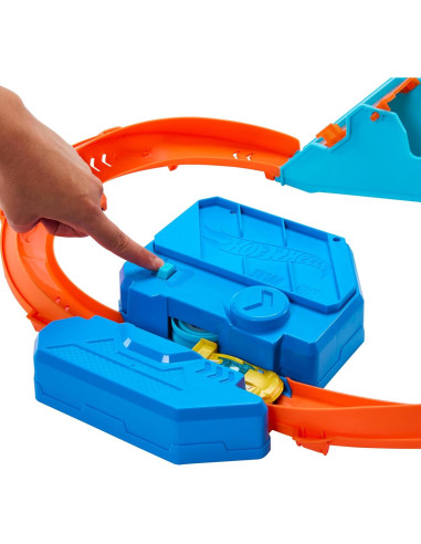 Juego de Pista de Autos Hot Wheels Deluxe con Impulsor 1:64