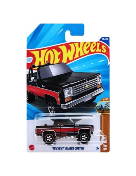 Hot Wheels Chevy Blazer Custom 1975 Negro 115/250 HW Dirt