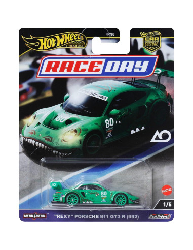 Modelo de coche a escala 1:64 Hot Wheels con neumáticos de goma