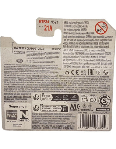 Hot Wheels Bone Shaker 3/5 Mattel, Auto de Metal 7.62 cm