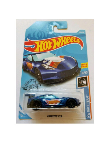 Hot Wheels Corvette C7.R 2019 Escala 1:64 Azul