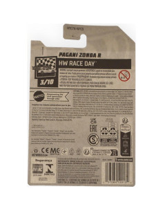 Coche de Juguete Pagani Zonda R Hot Wheels 7.6cm Metal 2