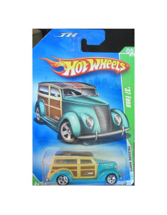 Hot Wheels 2009 Caza del Tesoro '37 Ford 1:64 Escala Azul
