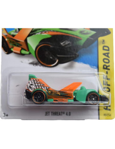 Hot Wheels Jet Threat 4.0 Off Road 1:64 Verde/Naranja 2