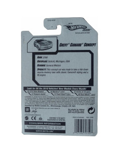 Hot Wheels Chevy Camaro Concept 1:64 Mattel Super Treasure Hunt 2