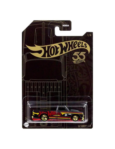 Hot Wheels Chevy C10 1967 Perla y Cromo 1:64 Mattel
