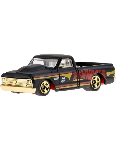 Hot Wheels Chevy C10 1967 Perla y Cromo 1:64 Mattel
