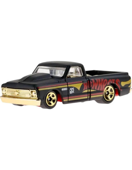 Hot Wheels Chevy C10 1967 Perla y Cromo 1:64 Mattel