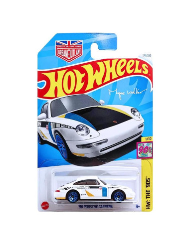 Hot Wheels Porsche Carrera '96 Myles Walker 1:64 Blanco 2024