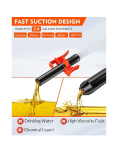 Bomba de Transferencia Eléctrica Portátil BestCosy 66459 2.4 GPM 2