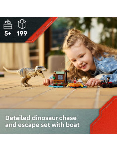 LEGO Escape del Río T. rex 76975 - Juguete Dinosaurio 199 Piezas 2