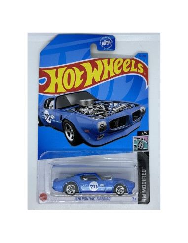 Hot Wheels Pontiac Firebird 1970 Azul Escala 1:64 Mint