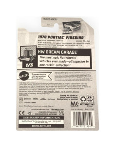 Hot Wheels 1970 Pontiac Firebird Garaje de Sueños 1:64 2
