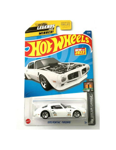 Hot Wheels 1970 Pontiac Firebird Escala 1:64 Metal Blanco