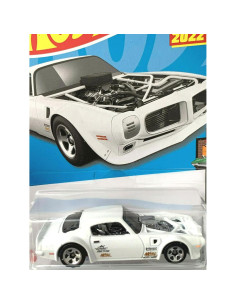 Hot Wheels 1970 Pontiac Firebird Escala 1:64 Metal Blanco 2