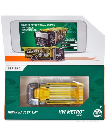Hot Wheels id Vehículo HiWay Hauler 3.0 con Chip NFC 1:64 Hot Wheels id Vehículo HiWay Hauler 3.0 con Chip NFC 1:64