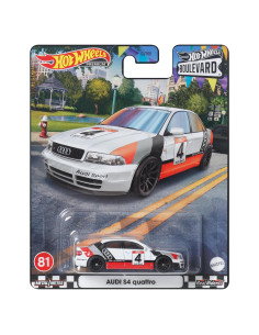 Hot Wheels Audi S4 Quattro HKF30 Mini Coche 4.49x13.49cm