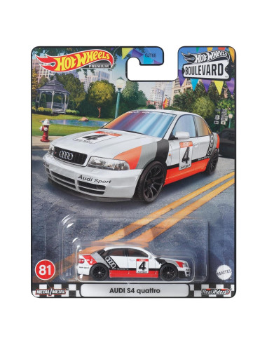 Hot Wheels Audi S4 Quattro HKF30 Mini Coche 4.49x13.49cm