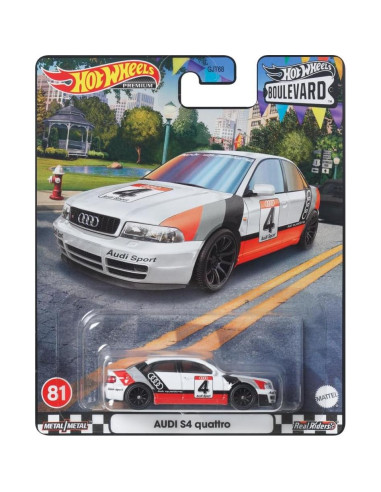 Hot Wheels Audi S4 Quattro HKF30 Mini Coche 4.49x13.49cm