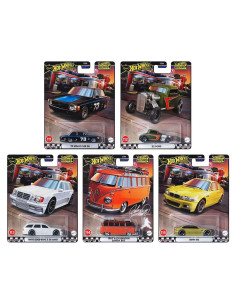 Conjunto 5 Coches Diecast Hot Wheels 2024 Oro Premium 1:64
