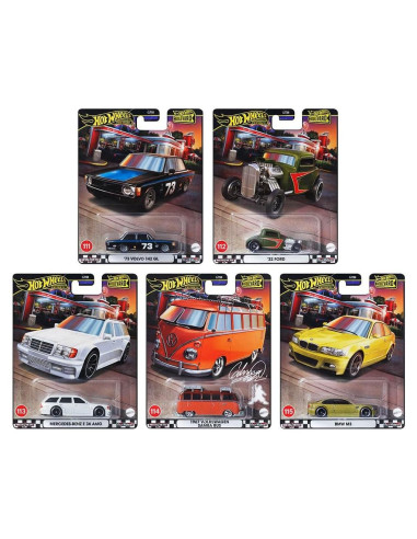 Conjunto 5 Coches Diecast Hot Wheels 2024 Oro Premium 1:64