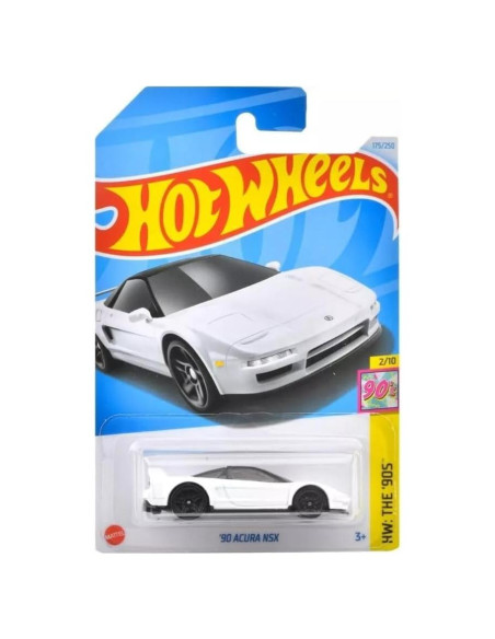Hot Wheels Acura NSX Blanco 1:64 - Serie Los 90 - Mattel
